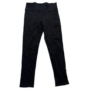 Bula X‎ Pants Womens 8 Black Leggings High Rise Pockets Yoga Athletic Stretch